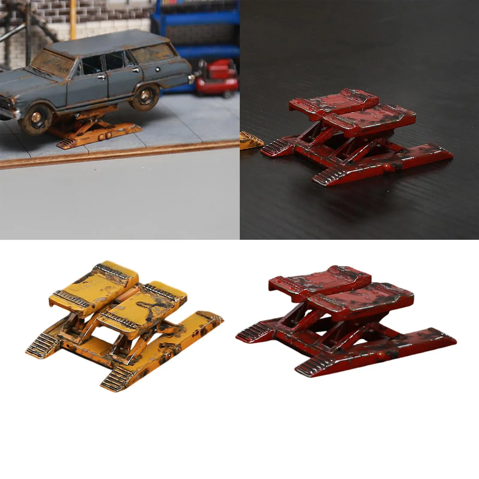 Elevador de garaje en miniatura realista para coche