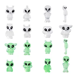Figuras de gatos alienígenas verdes – Miniaturas decorativas infantil