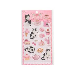Pegatinas Meow de comida y mascotas para álbumes de recortes