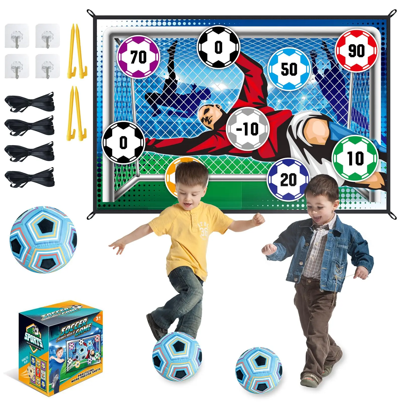 Entrenamiento con diana para fútbol infantil