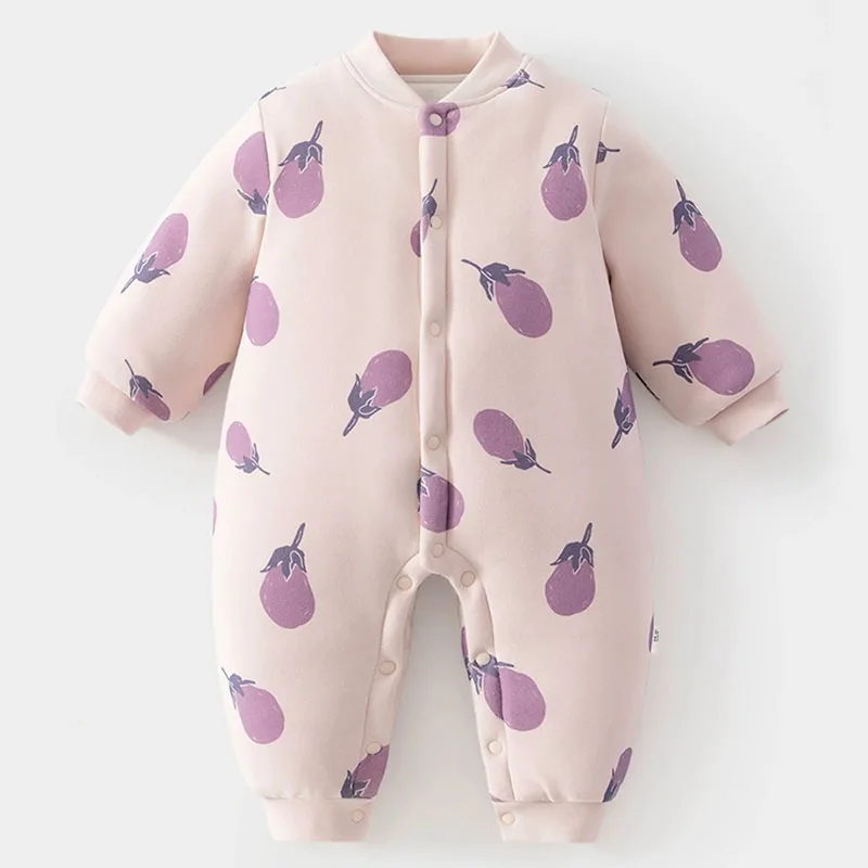 Mono de invierno de algodón grueso y cálido para niña pequeña - imagen 4