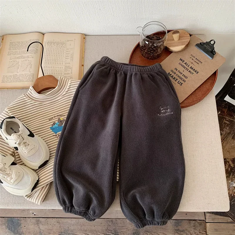 Pantalones de lana cálidos de invierno para bebé unisex – chándal