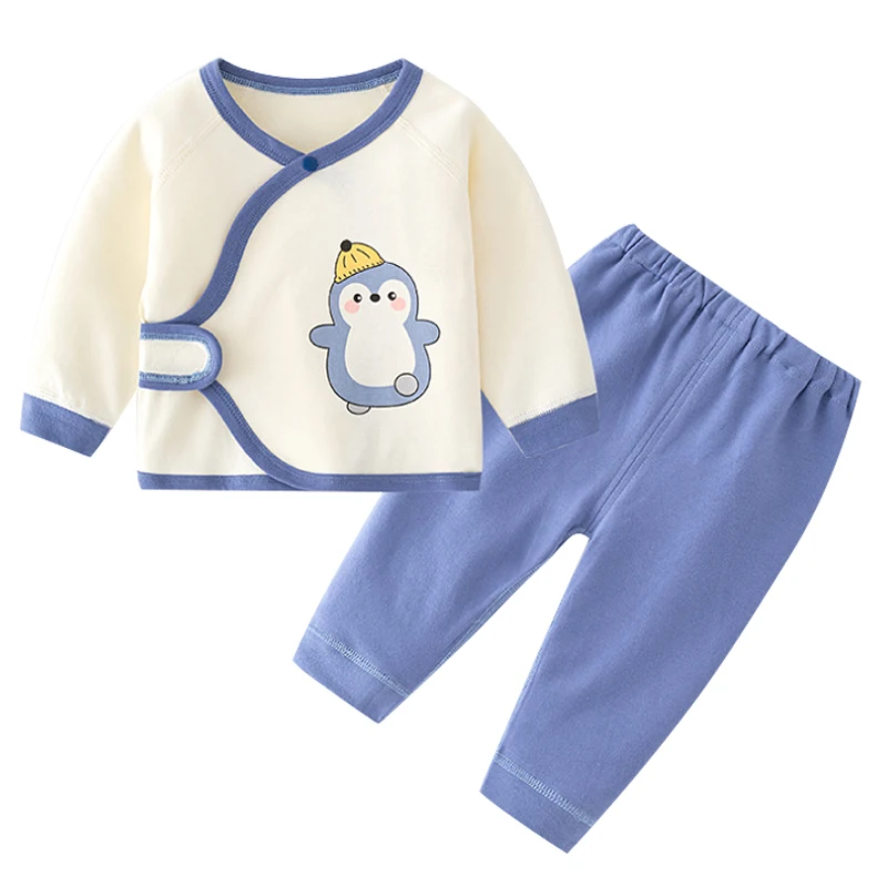 Conjunto bebé algodón suave: top y pantalón con dibujos animados - imagen 4