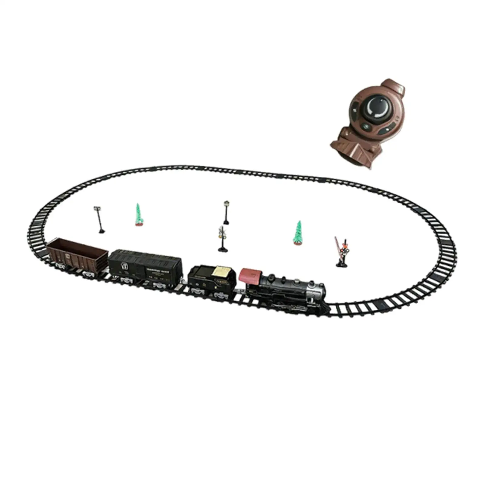 Tren eléctrico infantil con vías de ferrocarril para niños y niñas - imagen 3