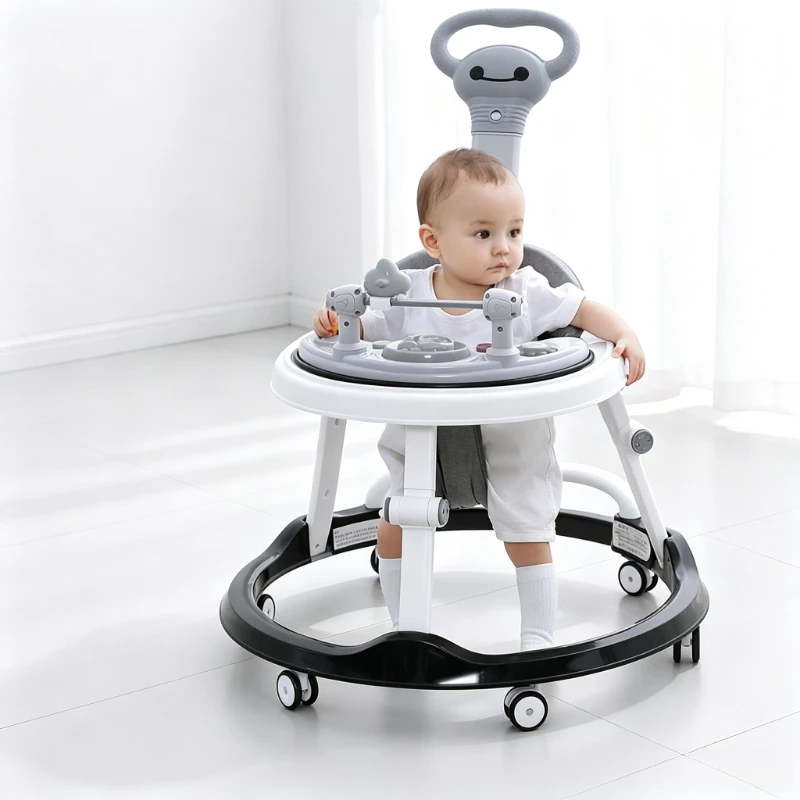 Andador bebé multifuncional con asiento y altura ajustable - imagen 3