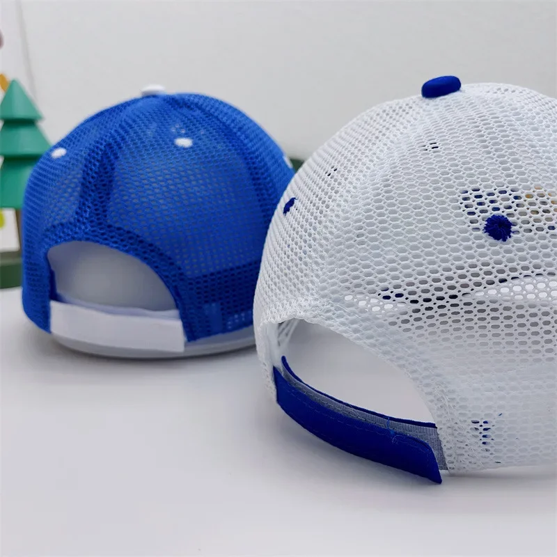 Gorra de béisbol de malla fina transpirable con protección solar