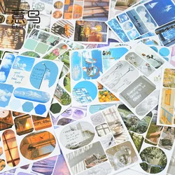 Libro de pegatinas Crossroads con ilustraciones estilo óleo para álbum
