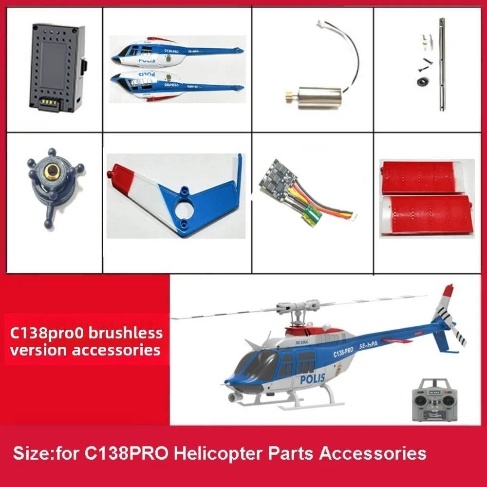 Vista del helicóptero RC C138PRO