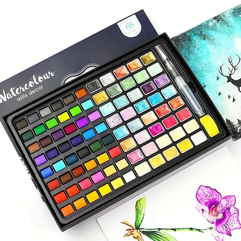Acuarelas nacaradas para niños – Set de pintura artística