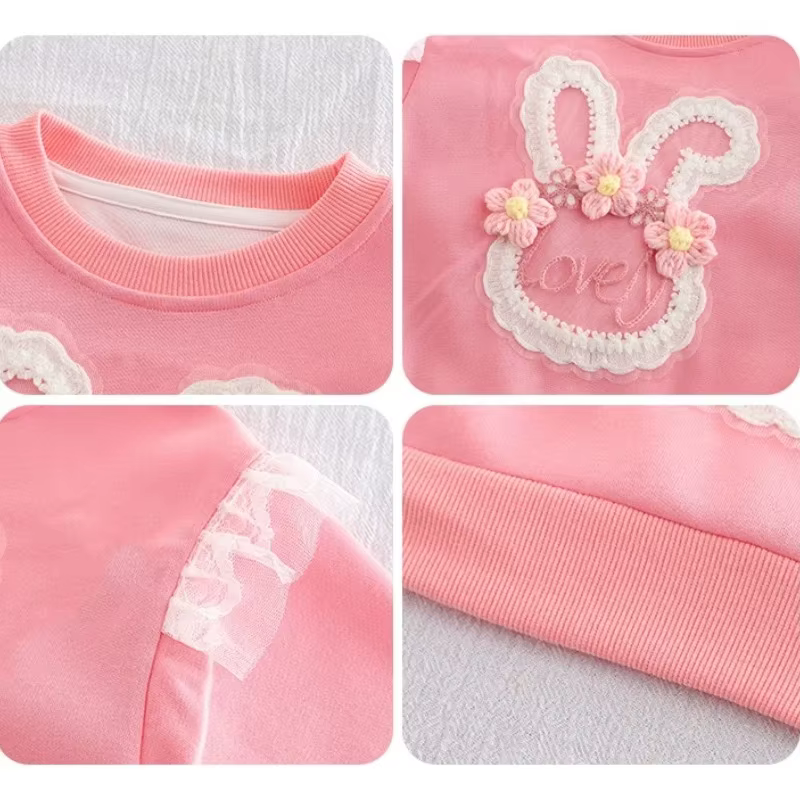 Conjunto infantil de manga larga para otoño con camiseta y pantalón - imagen 5