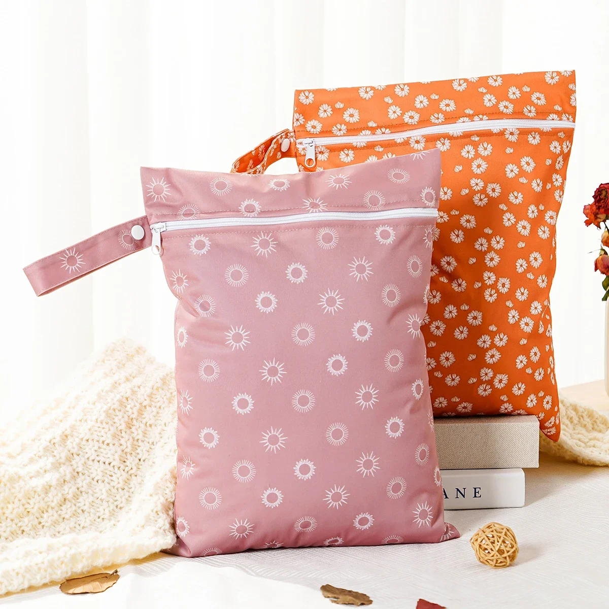 HappyFlute Bolsa Húmeda Impermeable Reutilizable Estampada