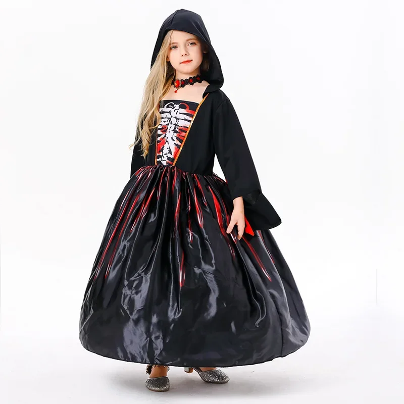 Vestido infantil con acabado de fiesta