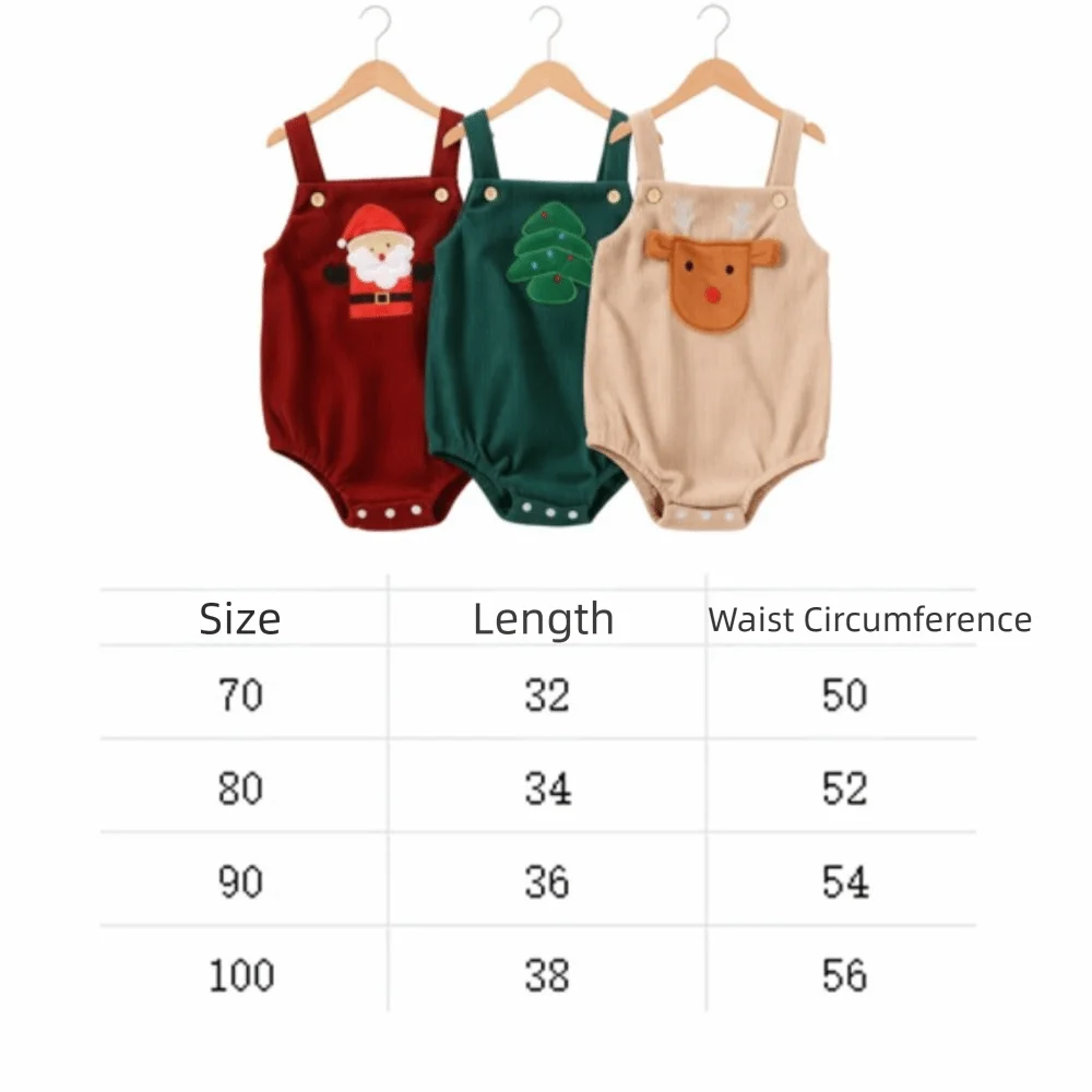 Peleles de pana bordados – Disfraz de Navidad infantil unisex - imagen 4