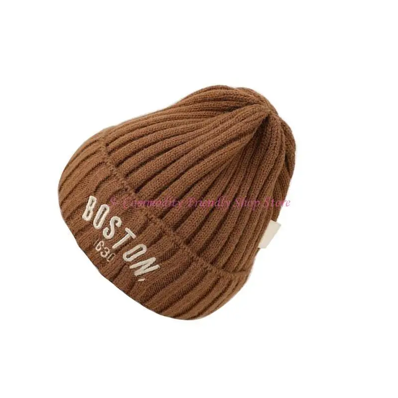 Gorro bebé de punto cálido para invierno – color liso unisex - imagen 2