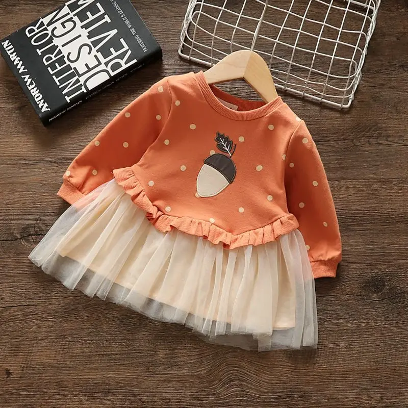Vestido de princesa con capucha para niña – Gasa suave y fluida - imagen 2