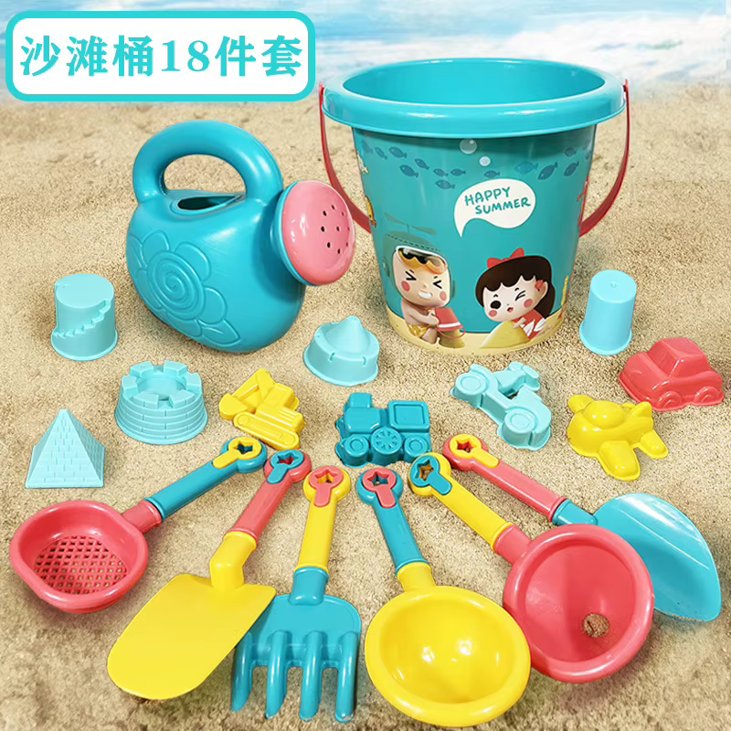 Juguetes de playa para niños: cubo, pala y herramientas arena suave - imagen 5