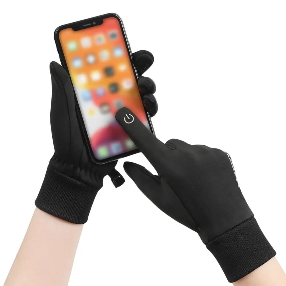 Guantes de invierno impermeables con pantalla táctil antideslizantes - imagen 4