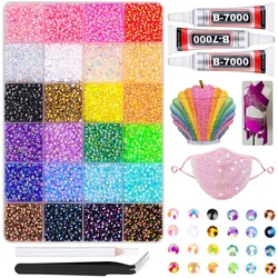 Diamantes de imitación planos para manualidades infantiles con pinzas