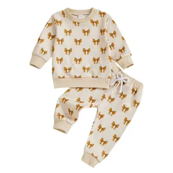 Conjunto otoño niña ViSgogo – Sudadera y pantalón elástico
