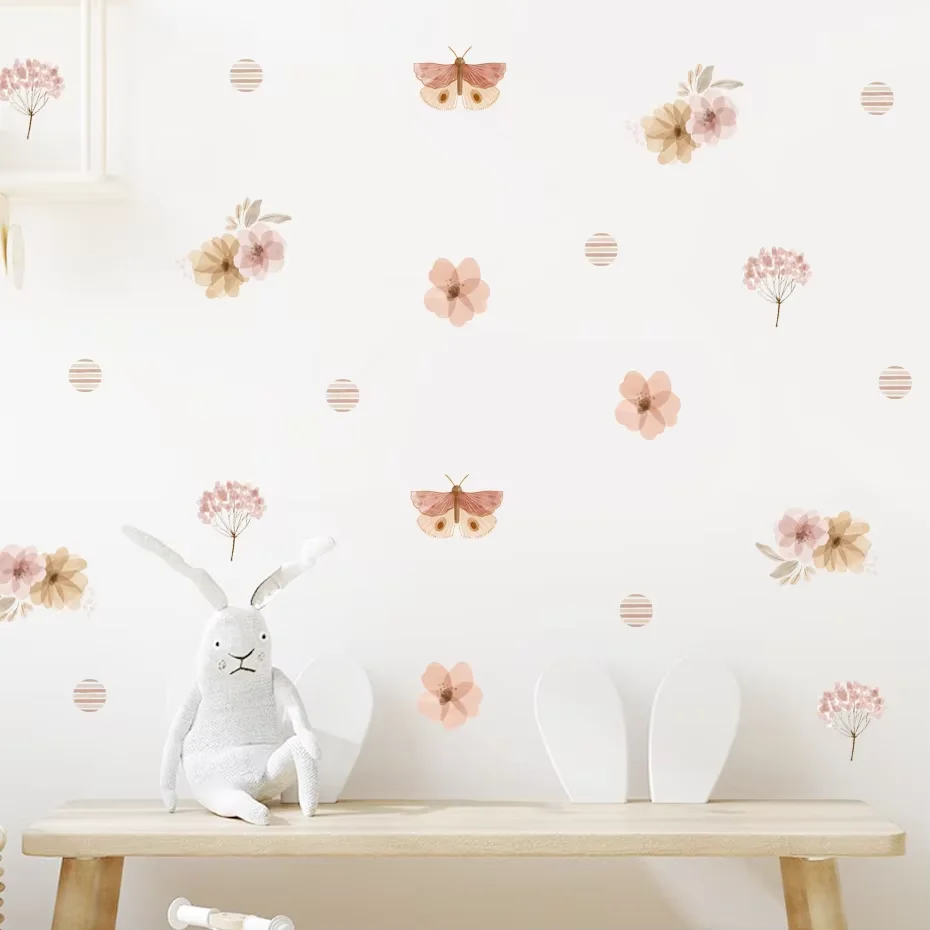 Pegatinas de pared infantiles con mariposas y abejas para dormitorio - imagen 5