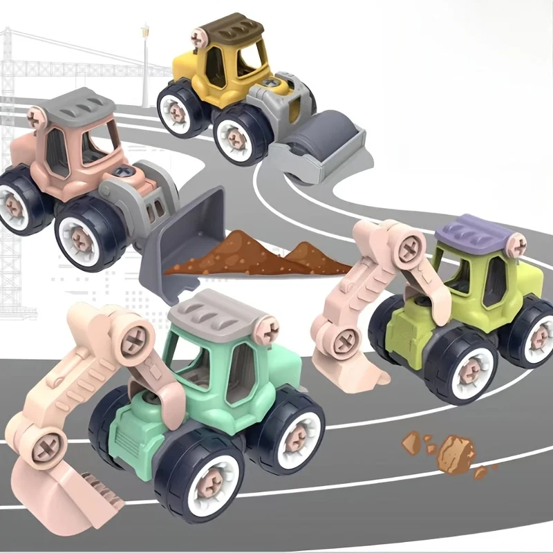 Juegos de construcción desmontables con excavadora y bulldozer - imagen 3