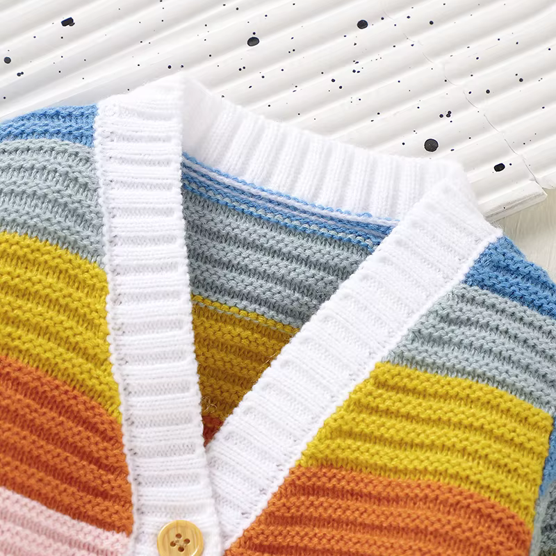 Jersey de punto suave de manga larga con botones para niña - Invierno - imagen 3