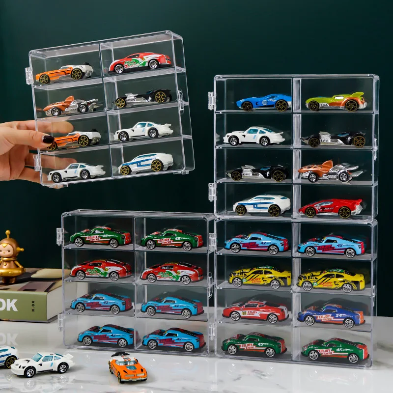 Vitrina transparente para colección de coches 1:64