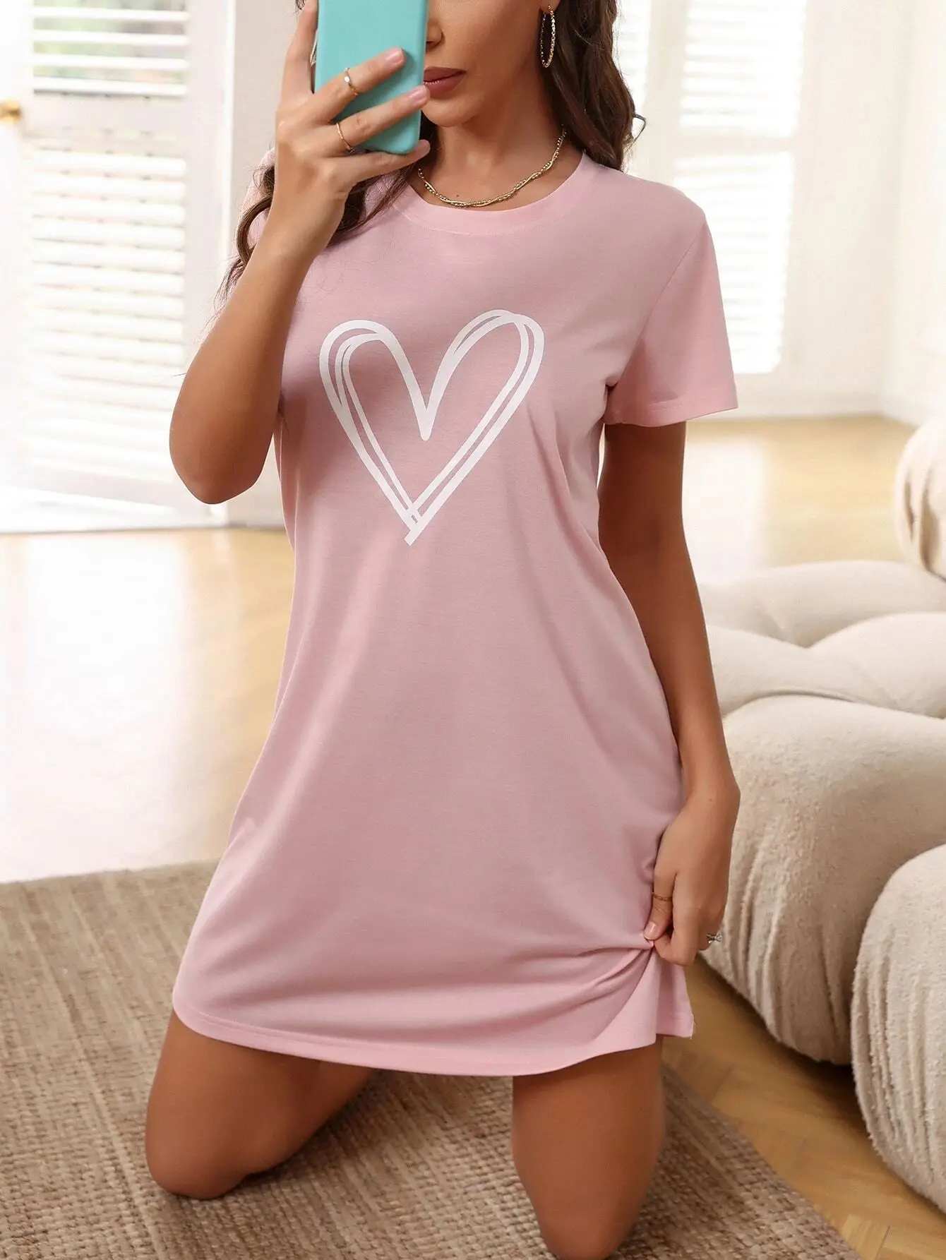 Estampado romántico con estilo casual