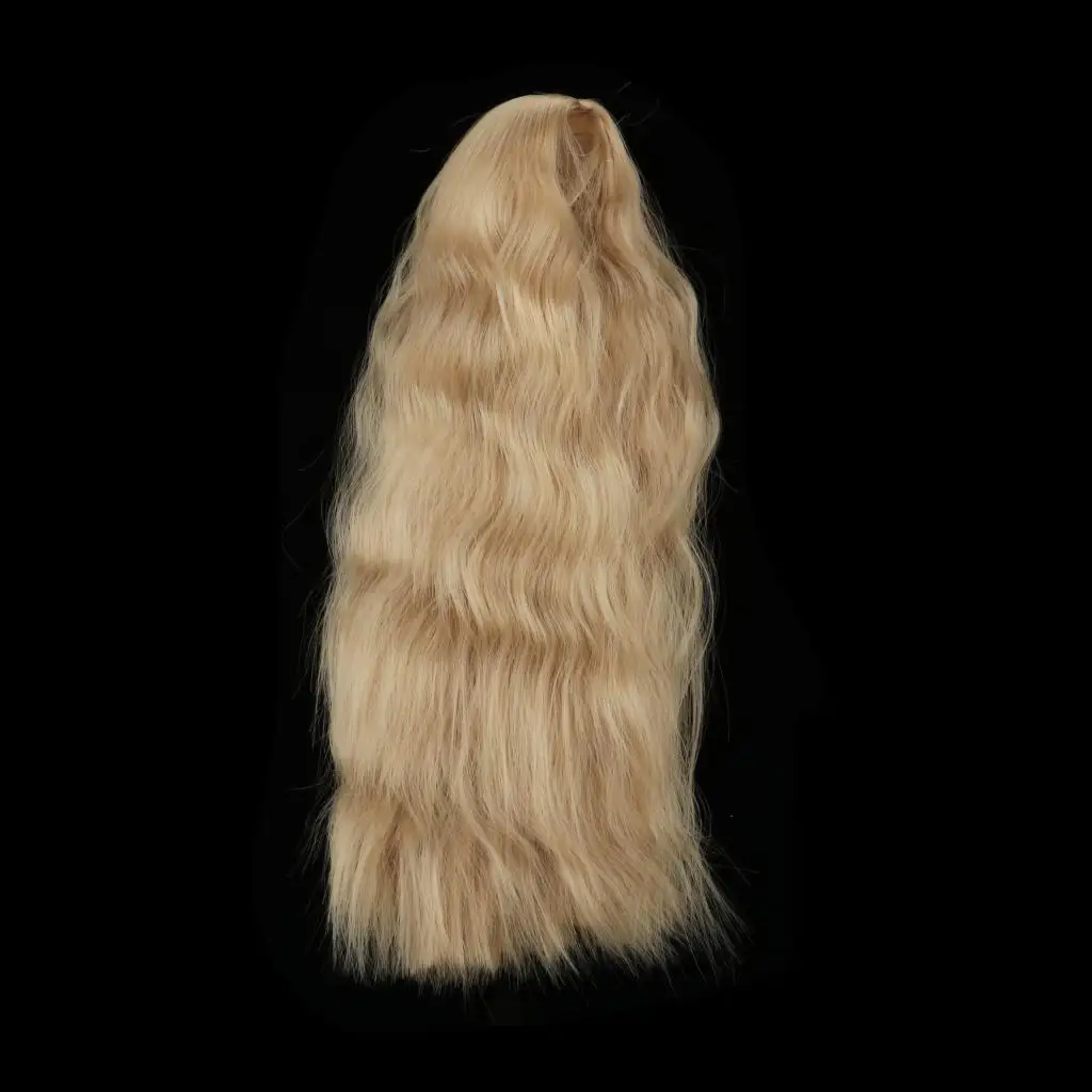 Peluca para muñecas BJD de pelo rizado largo de fibra térmica - imagen 5