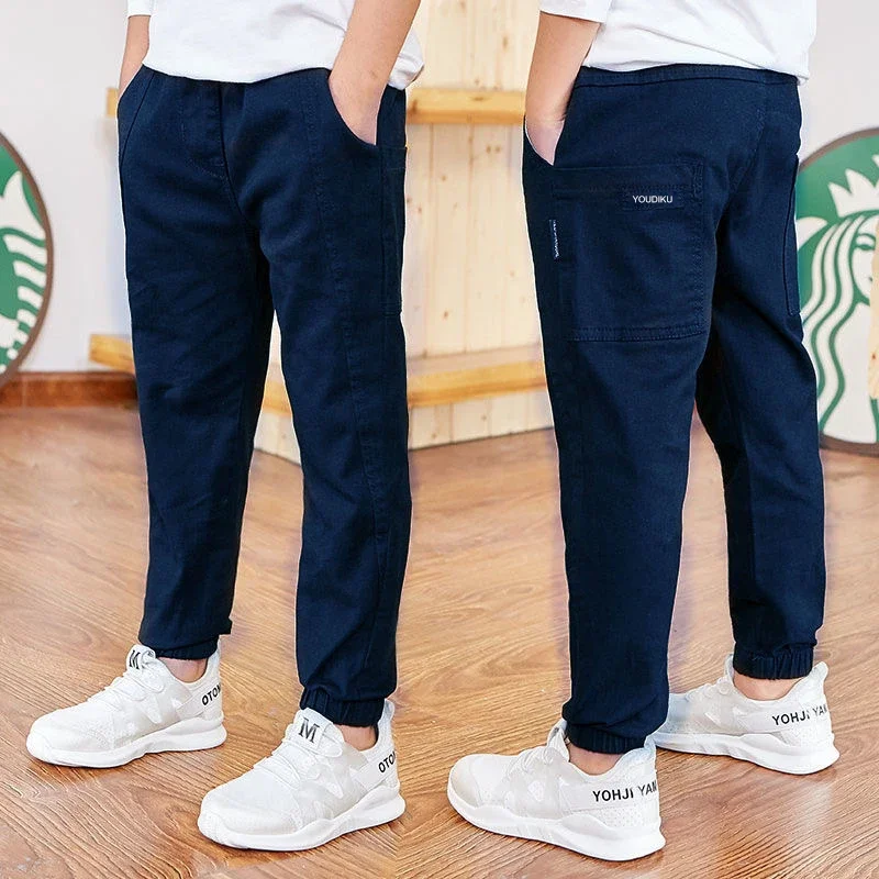 Pantalones de algodón niño estilo deportivo casual primavera otoño