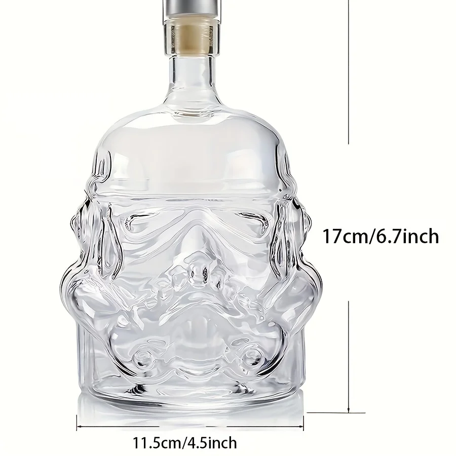 Carefe decantador de whisky transparente con vasos para regalo - imagen 4