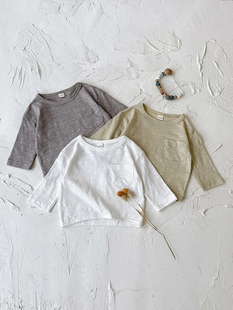MILANCEL Camiseta de otoño para bebé niña manga larga suave