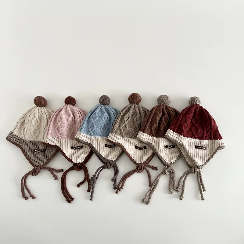 Gorro de invierno térmico en punto con solapa para orejas - imagen 2