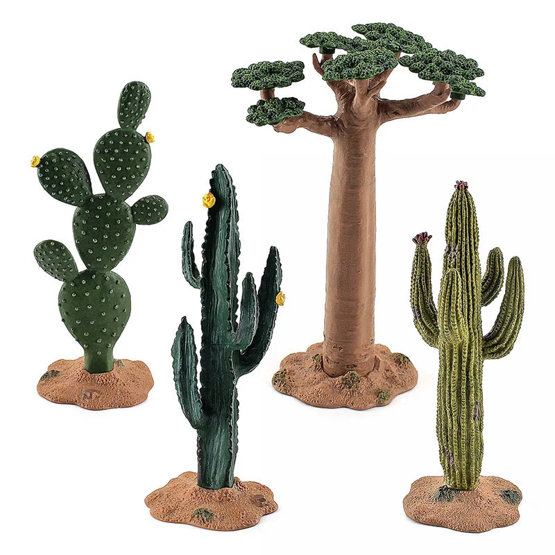 Miniaturas de cactus y baobab – Juguete educativo para niños
