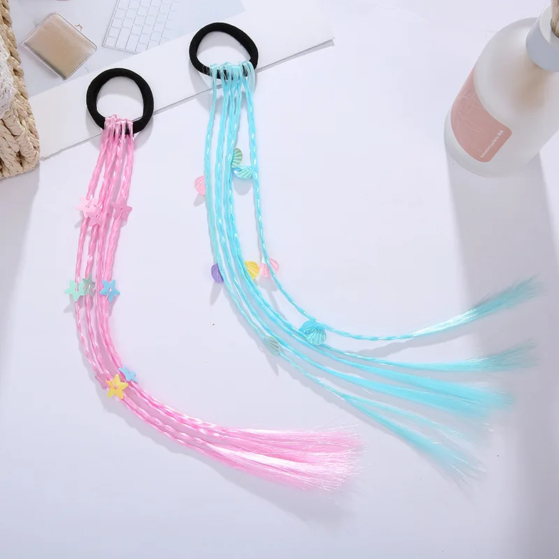 Diadema cuerda de pelo trenzada colorida para fiesta y cosplay - imagen 4