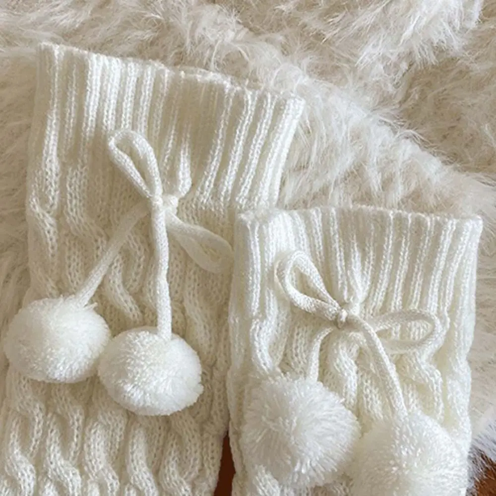 Calentadores de piernas infantiles estilo ballet con peluche