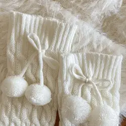 Calentadores de piernas infantiles estilo ballet con peluche