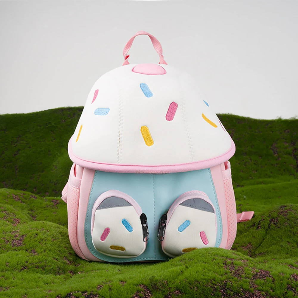 Mochilas infantiles ligeras con diseño de hongos para preescolar - imagen 2