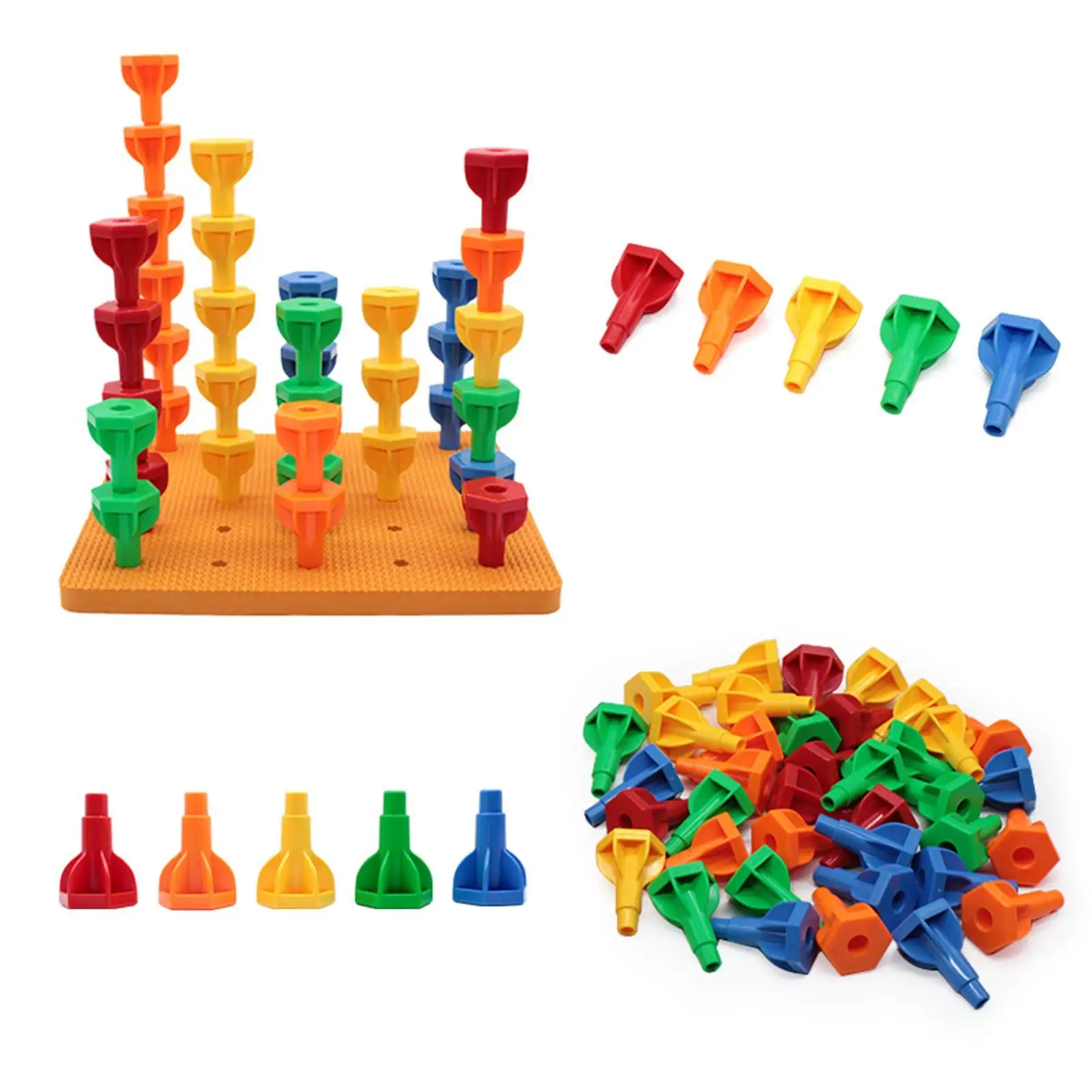 Juego apilable educativo de tableros para aprendizaje temprano