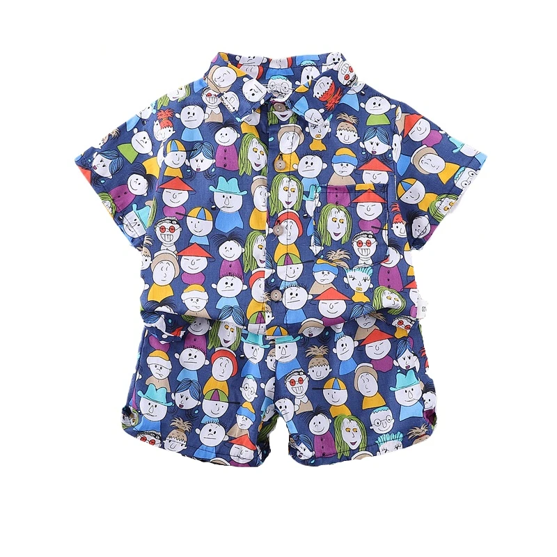 Conjunto veraniego para bebé – Camisa y pantalón corto estampado - imagen 4