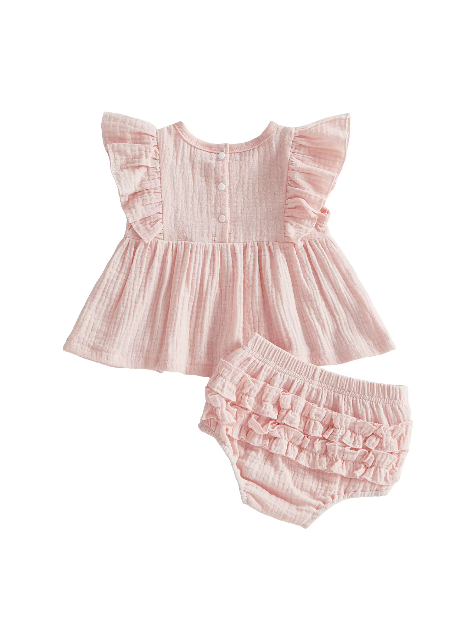Conjunto completo visto de frente en color caqui