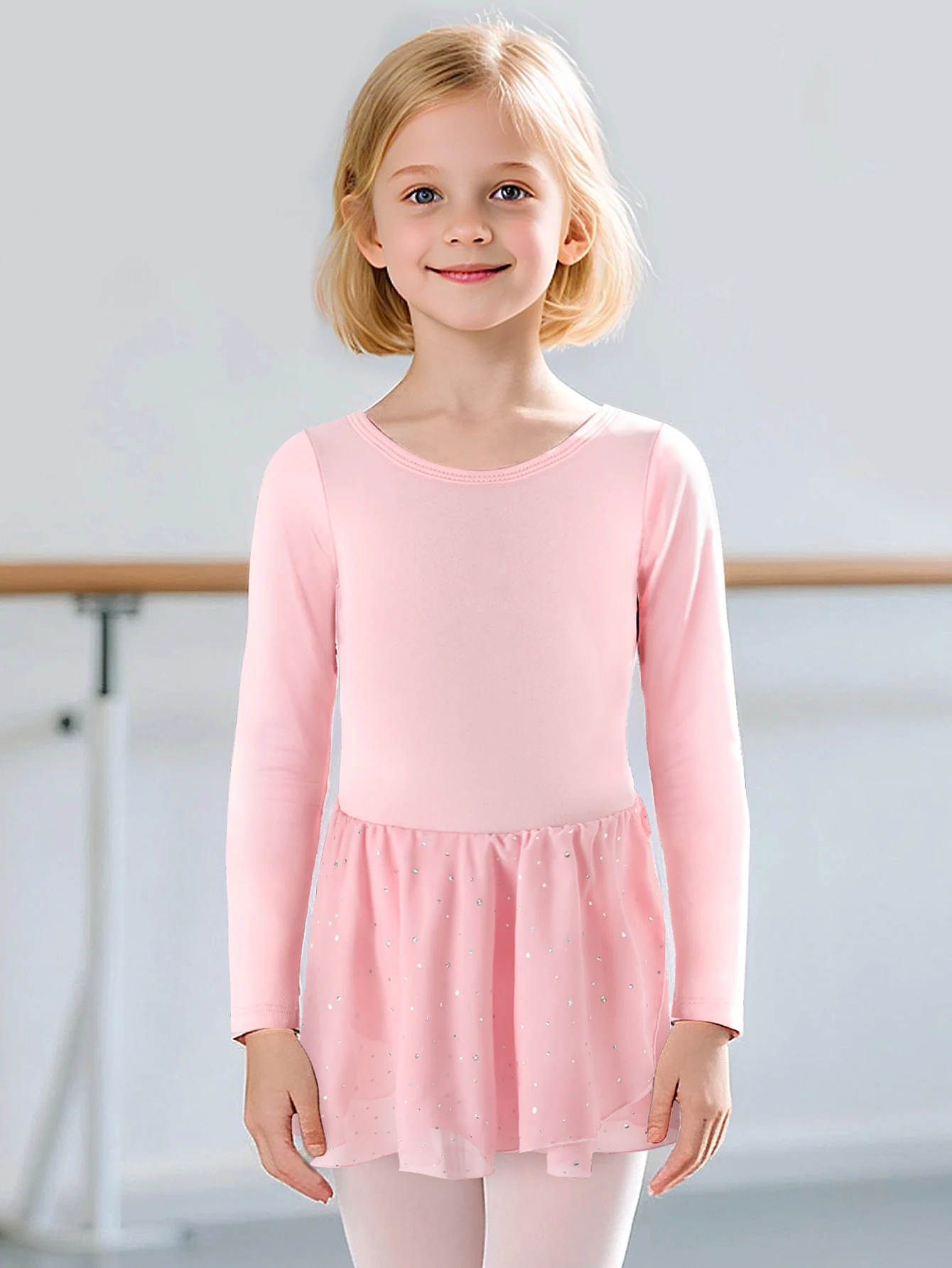 Leotardo ballet con falda tutú para niña - imagen 3