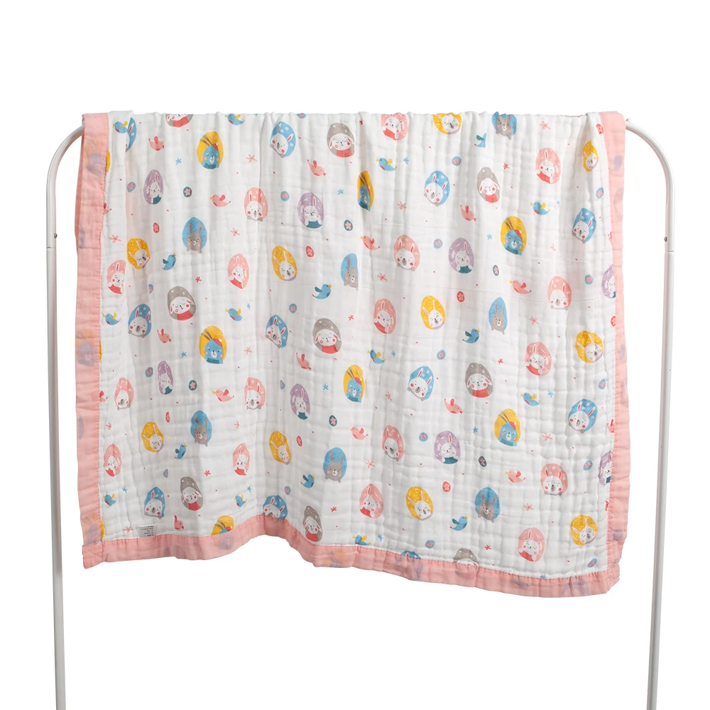 Toalla de baño de gasa de muselina para bebé suave y transpirable - imagen 5