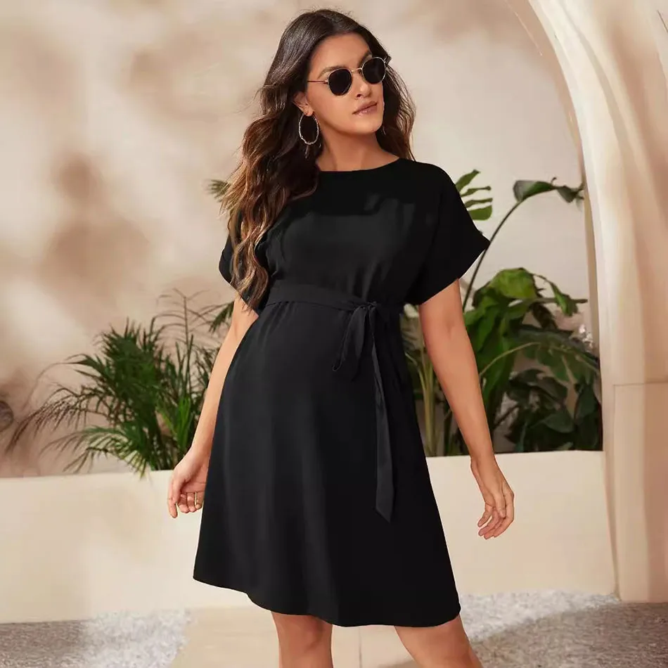 Vestido de embarazo con cintura ajustable – Cómodo y elegante - imagen 2