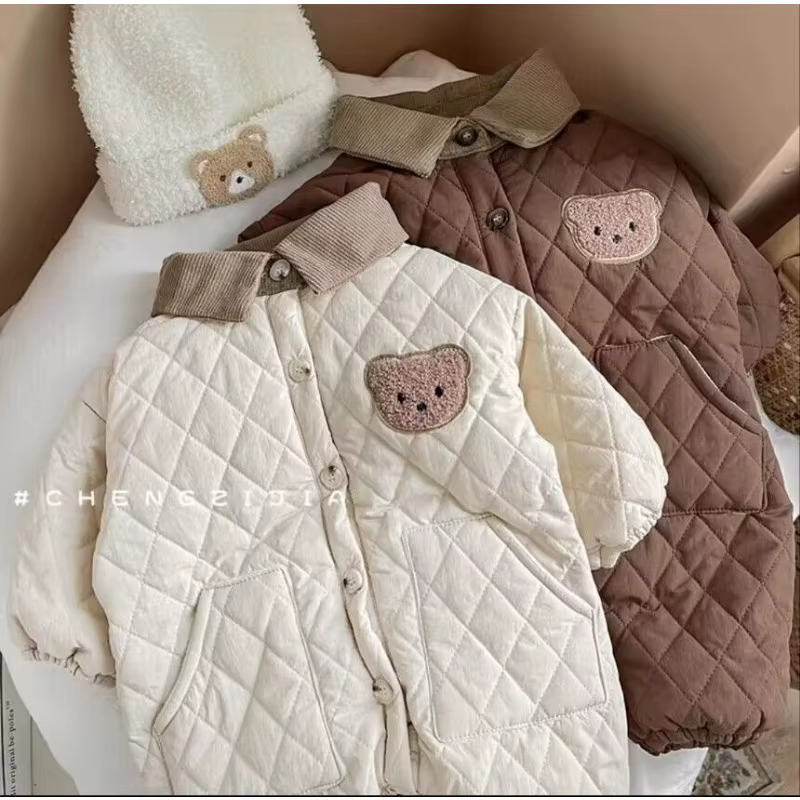 Pijama de una pieza de algodón cálido para bebé en otoño/invierno - imagen 4