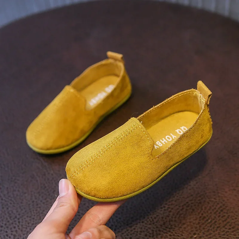 Mocasines de ante para niños y niñas – Suela suave y perfil bajo - imagen 2