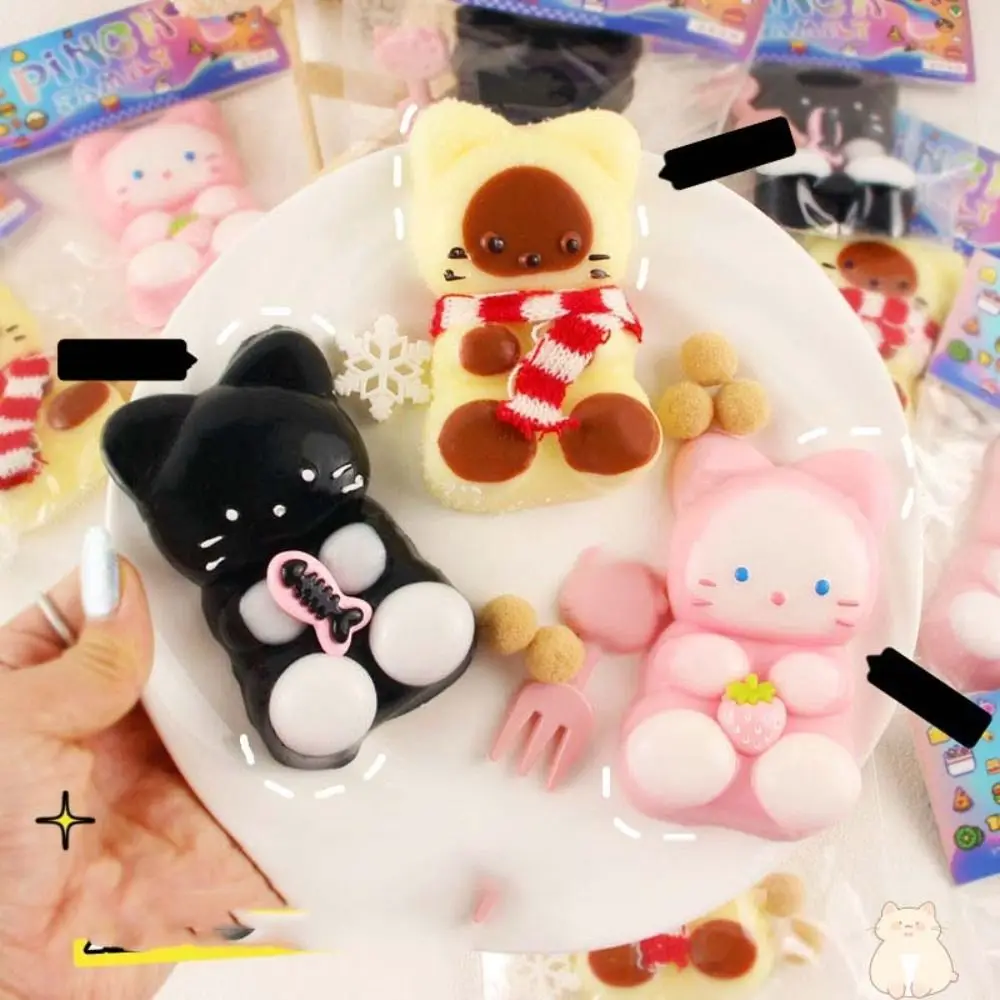Juguete sensorial de gato con peluche antiestrés TPR suave - imagen 3
