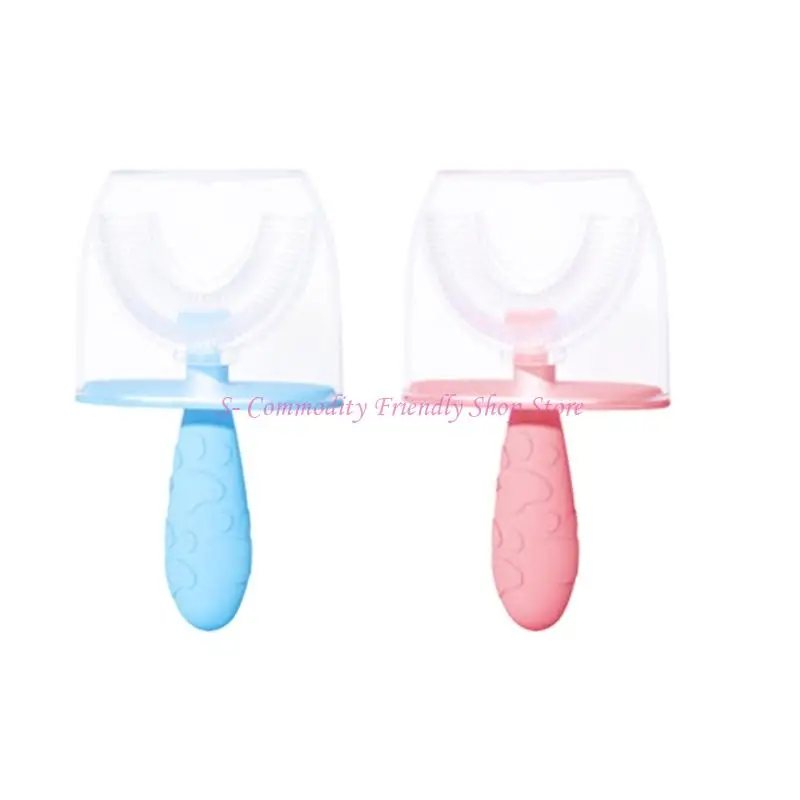 85ae Cepillo dental infantil de silicona masticable, cerdas suaves - imagen 3