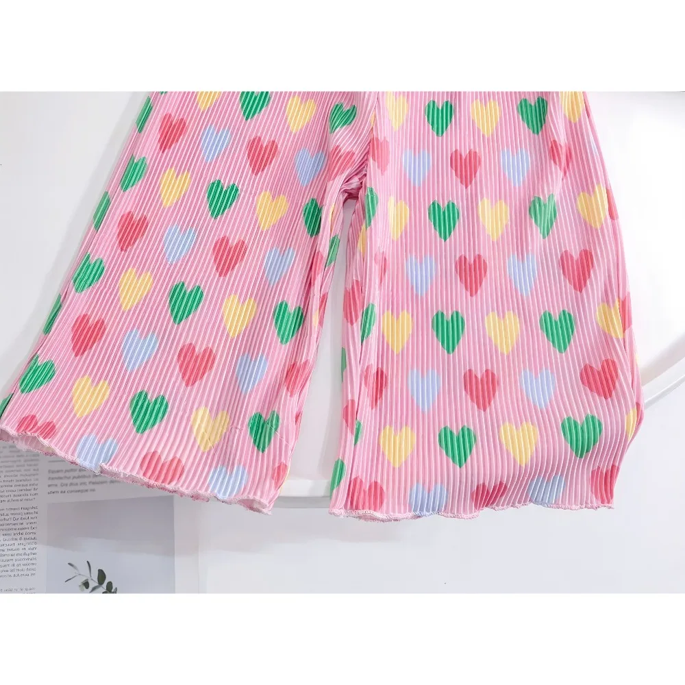 Pantalones antimosquitos con estampado de amor y cintura elástica - imagen 5
