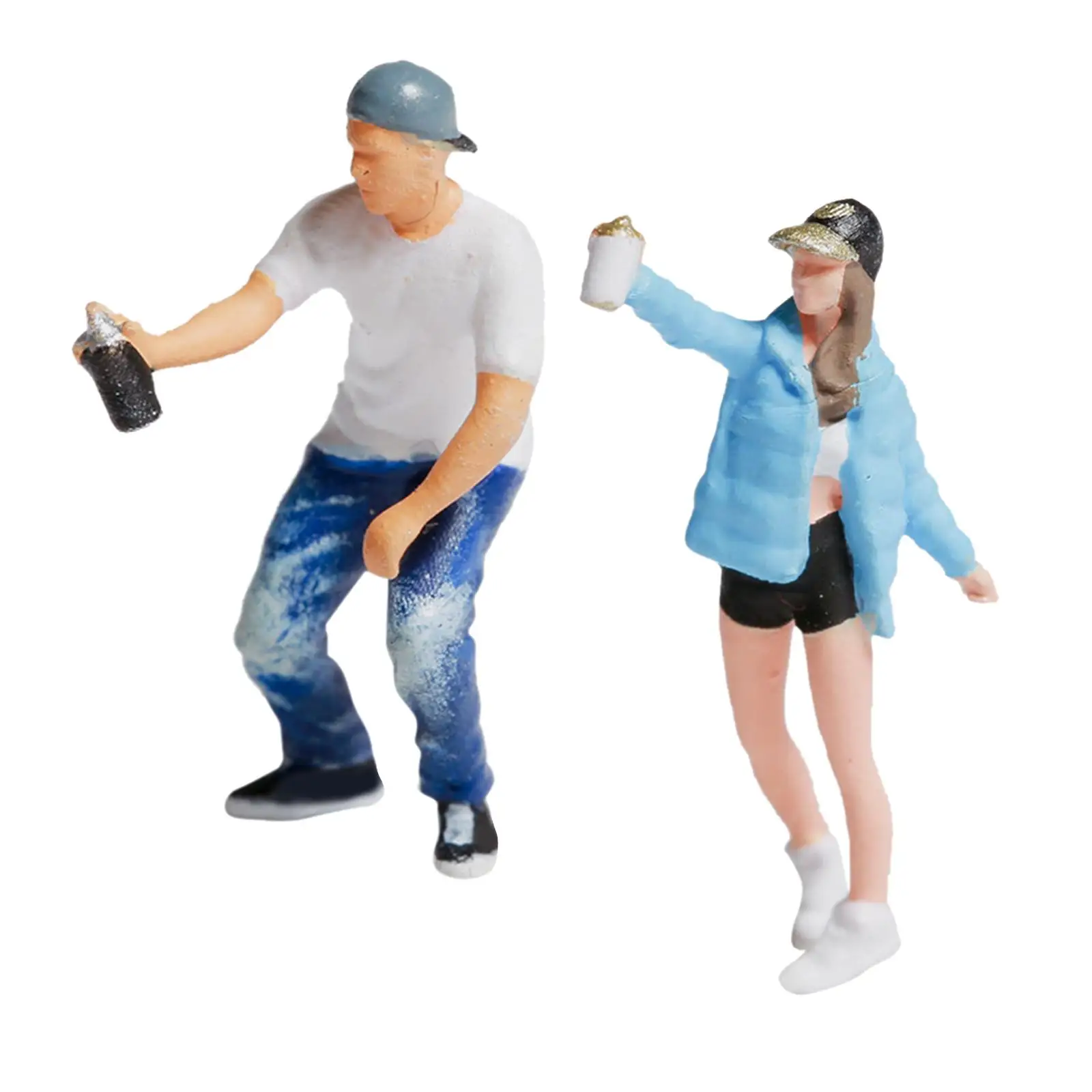Figura graffiti para diorama de parque infantil en miniatura - imagen 4